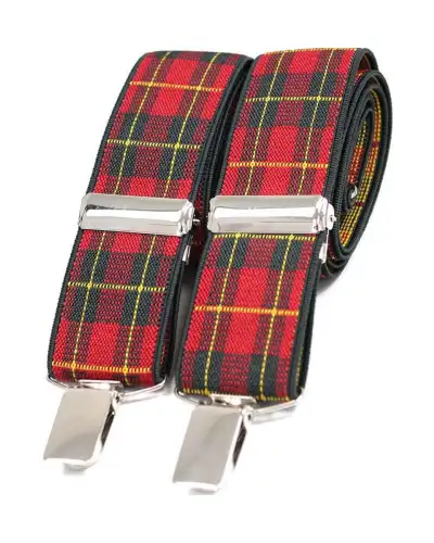 Braces Soprano Ties Soprano Royal Stewart Tartan Patterned 35Mm X Style Braces £23.00