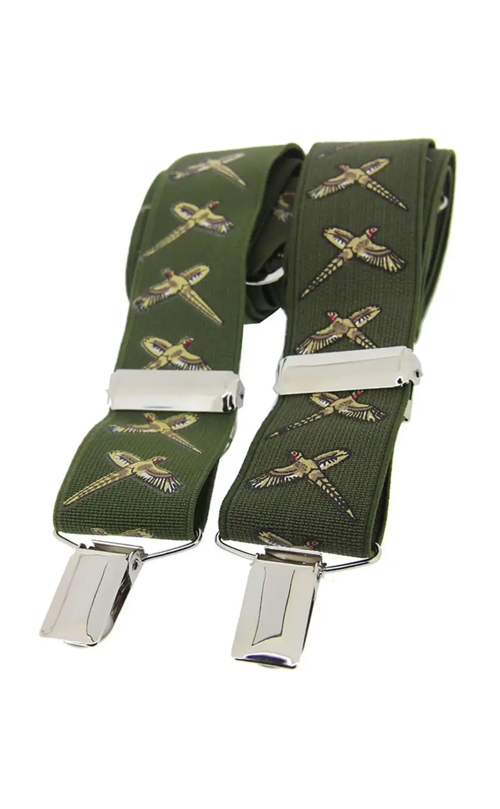 Braces Soprano Ties Soprano Flying Pheasant Green 35Mm X Style Braces £23.00