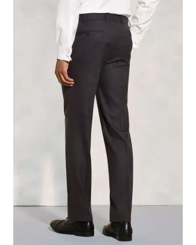 Suit Trousers Brook Taverner Tailored Fit Wells Charcoal Wool Blend Suit Trousers £90.00