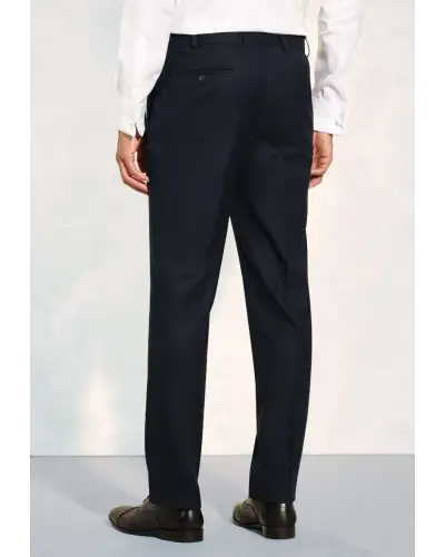 Suit Trousers Brook Taverner Tailored Fit Wells Navy Wool Blend Suit Trousers £90.00