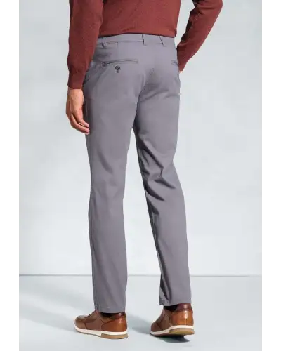 Fit Trousers Brook Taverner Regular Fit Denver Grey Stretch Cotton Chinos £45.00