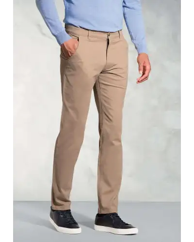 Fit Trousers Brook Taverner Regular Fit Denver Sand Stretch Cotton Chinos £45.00