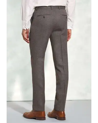Suit Trousers Brook Taverner Tailored Fit Clifford Grey Donegal Wool Suit Trousers £90.00