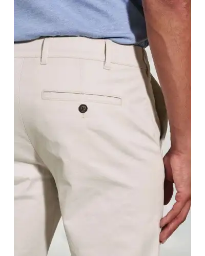 Fit Trousers Brook Taverner Regular Fit Leo Stone Stretch Cotton Chinos £45.00