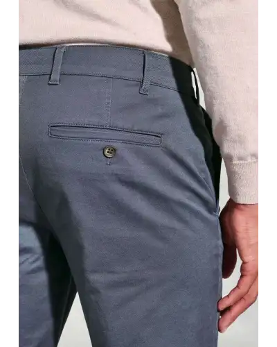 Fit Trousers Brook Taverner Regular Fit Leo Air Force Blue Stretch Cotton Chinos £45.00