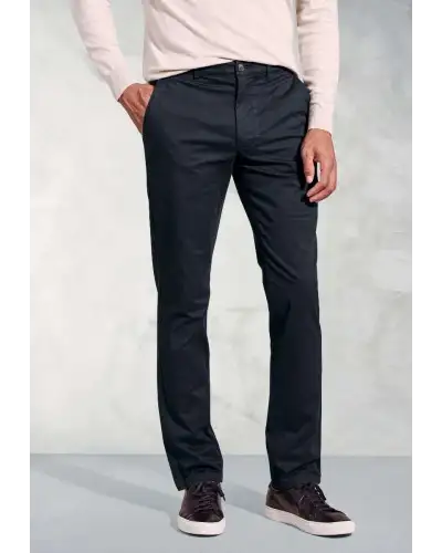 Fit Trousers Brook Taverner Tailored Fit Leo Midnight Stretch Cotton Chinos £45.00