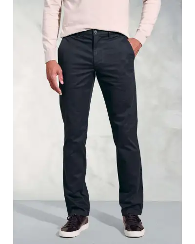 Fit Trousers Brook Taverner Tailored Fit Leo Midnight Stretch Cotton Chinos £45.00
