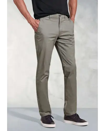 Fit Trousers Brook Taverner Tailored Fit Leo Olive Stretch Cotton Chinos £45.00