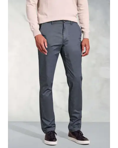 Fit Trousers Brook Taverner Tailored Fit Leo Air Force Blue Stretch Cotton Chinos £45.00