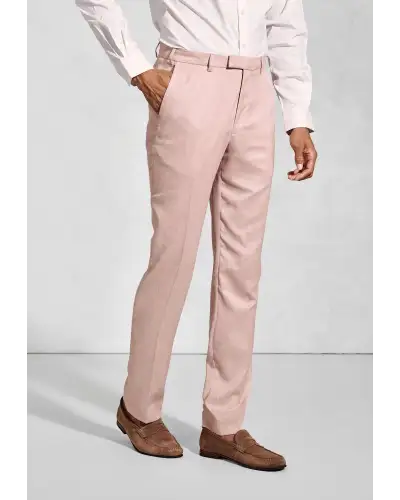 Suit Trousers Brook Taverner Tailored Fit Hardy Pink Textured Occasion Suit Trousers £45.00