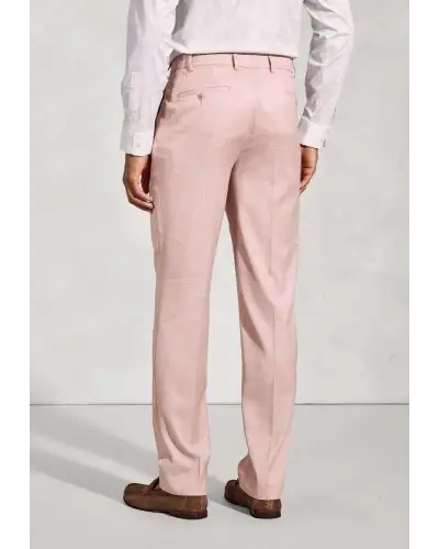 Suit Trousers Brook Taverner Tailored Fit Hardy Pink Textured Occasion Suit Trousers £45.00
