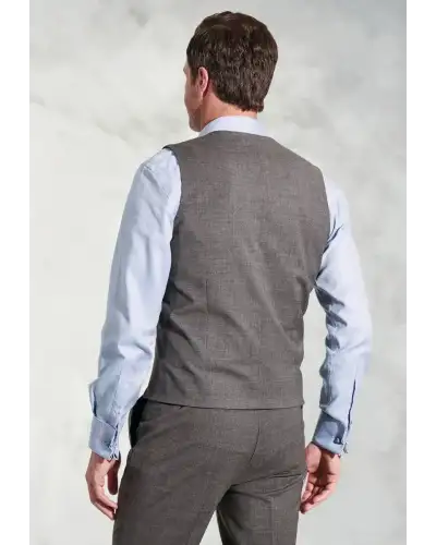 Waistcoats Brook Taverner Tailored Fit Avalino Grey Waistcoat £62.00
