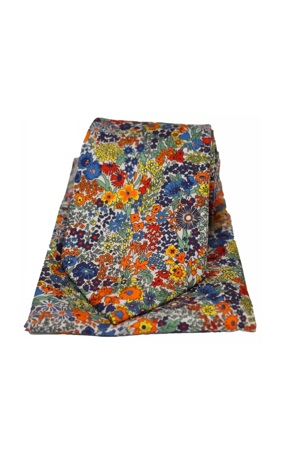 Posh & Dandy Ties Soprano Ties Posh And Dandy Busy Floral Multi Coloured Silk Tie And Pocket Square £45.00