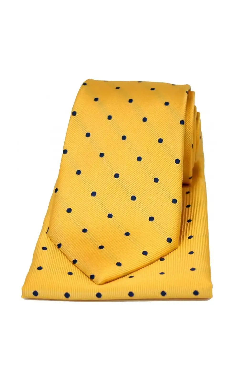 Pocket Square Soprano Ties Soprano Gold And Black Polka Dot Silk Tie And Pocket Square-ST-TPSWS08936 £34.00