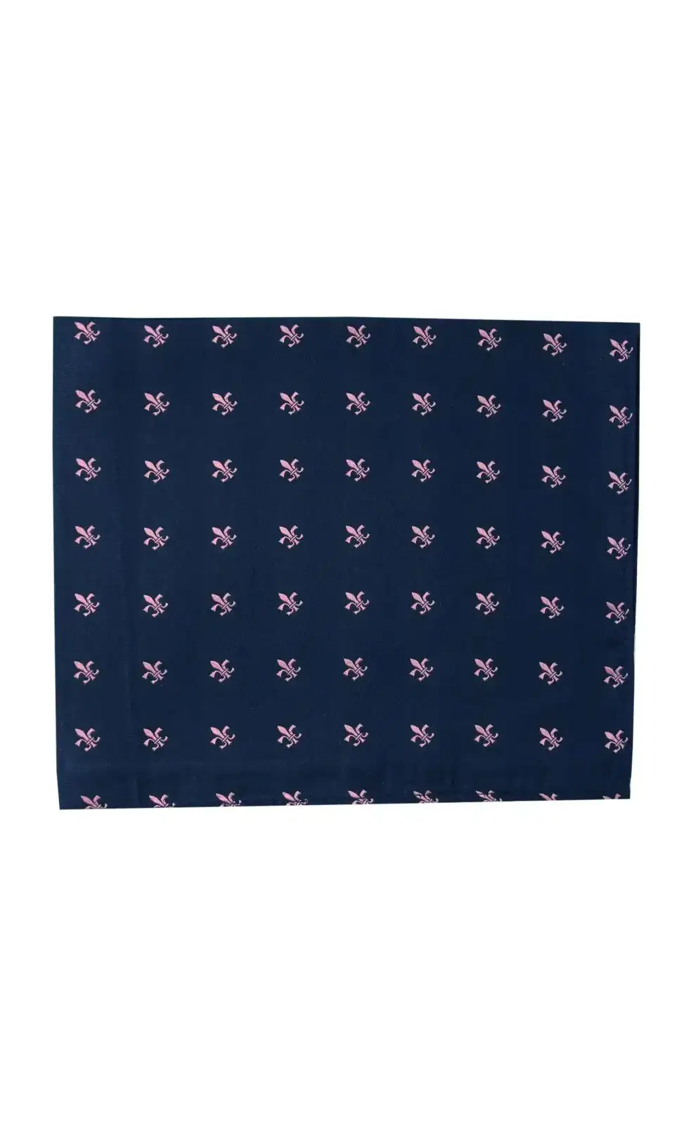 Pocket Square Soprano Ties Soprano Navy With Pink Fleur De Lis Silk Pocket Square £15.00