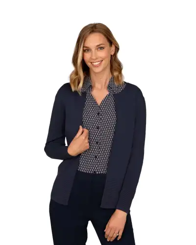 Knitwear Vortex Designs Polly Navy Longline Cardigan £43.00