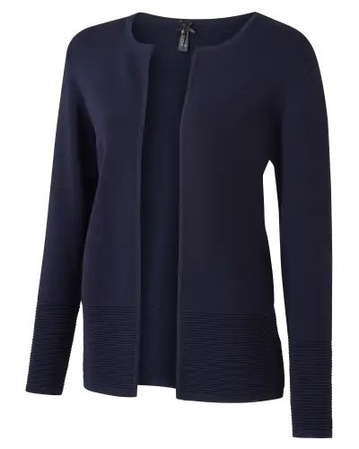 Knitwear Vortex Designs Polly Navy Longline Cardigan-VD-9416775041345 £41.00