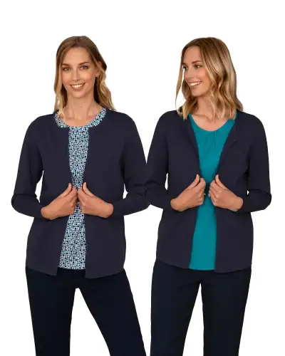 Knitwear Vortex Designs Polly Navy Longline Cardigan £43.00