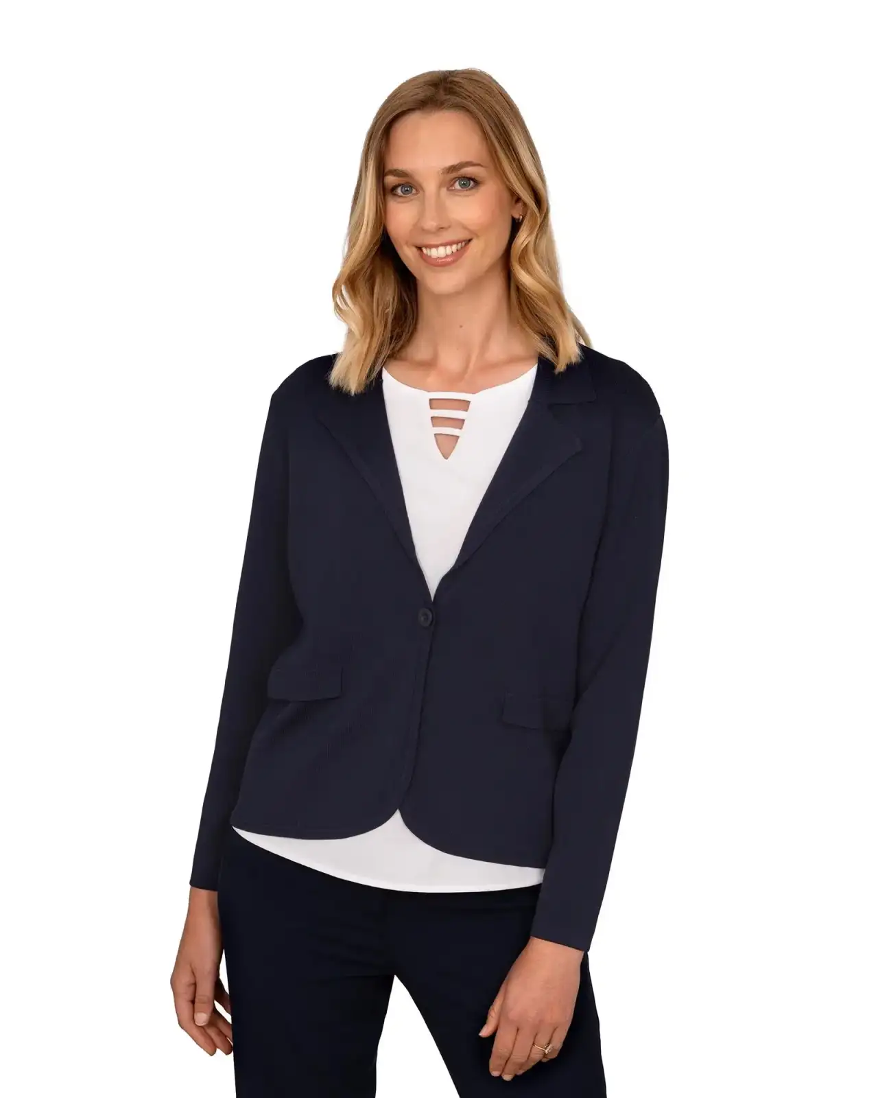 Knitwear Vortex Designs Jackie Navy Knit Jacket £43.00
