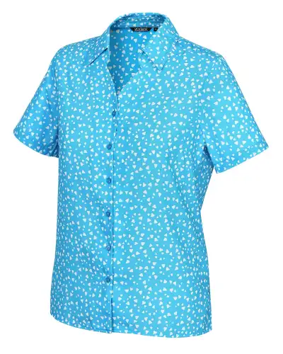 Blouses Vortex Designs Orla Jade Button Down Short Sleeve-VD-9075472990529 £26.00