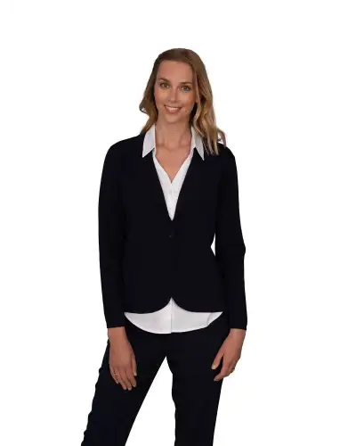 Blouses Vortex Designs Freya White Double Button Long Sleeve-VD-9075233194305 £41.00