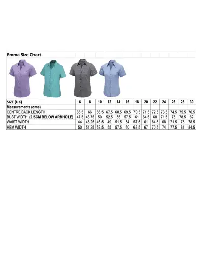 Blouses Vortex Designs Emma Jade Button Down Short Sleeve-VD-9074964824385 £25.00