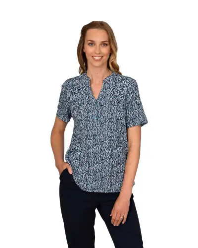 Tops Vortex Designs Billie Jade 3 Button Neck Short Sleeve £28.00