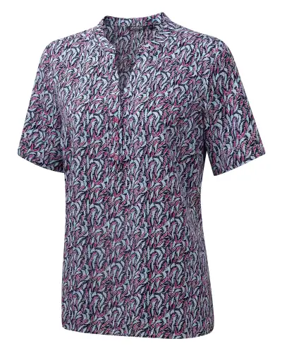 Tops Vortex Designs Billie Jade 3 Button Neck Short Sleeve-VD-9073809785153 £26.00