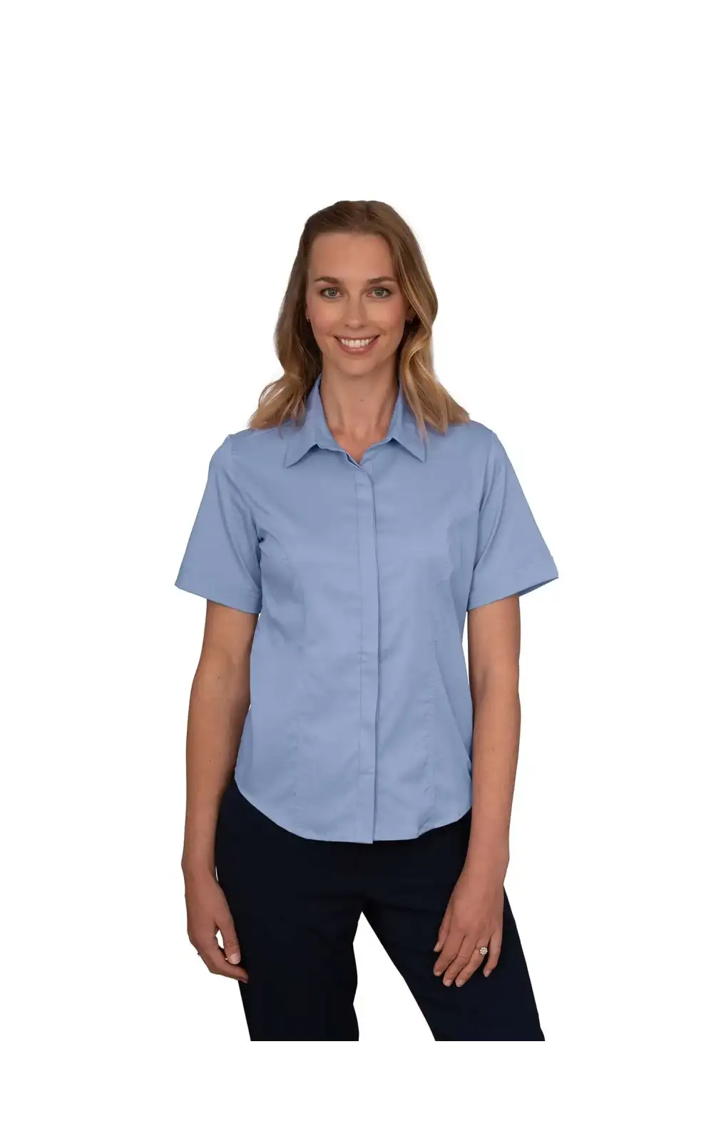 Blouses Vortex Designs Zoe Sky Concealed Short Sleeve-VD-9003901485377 £25.00