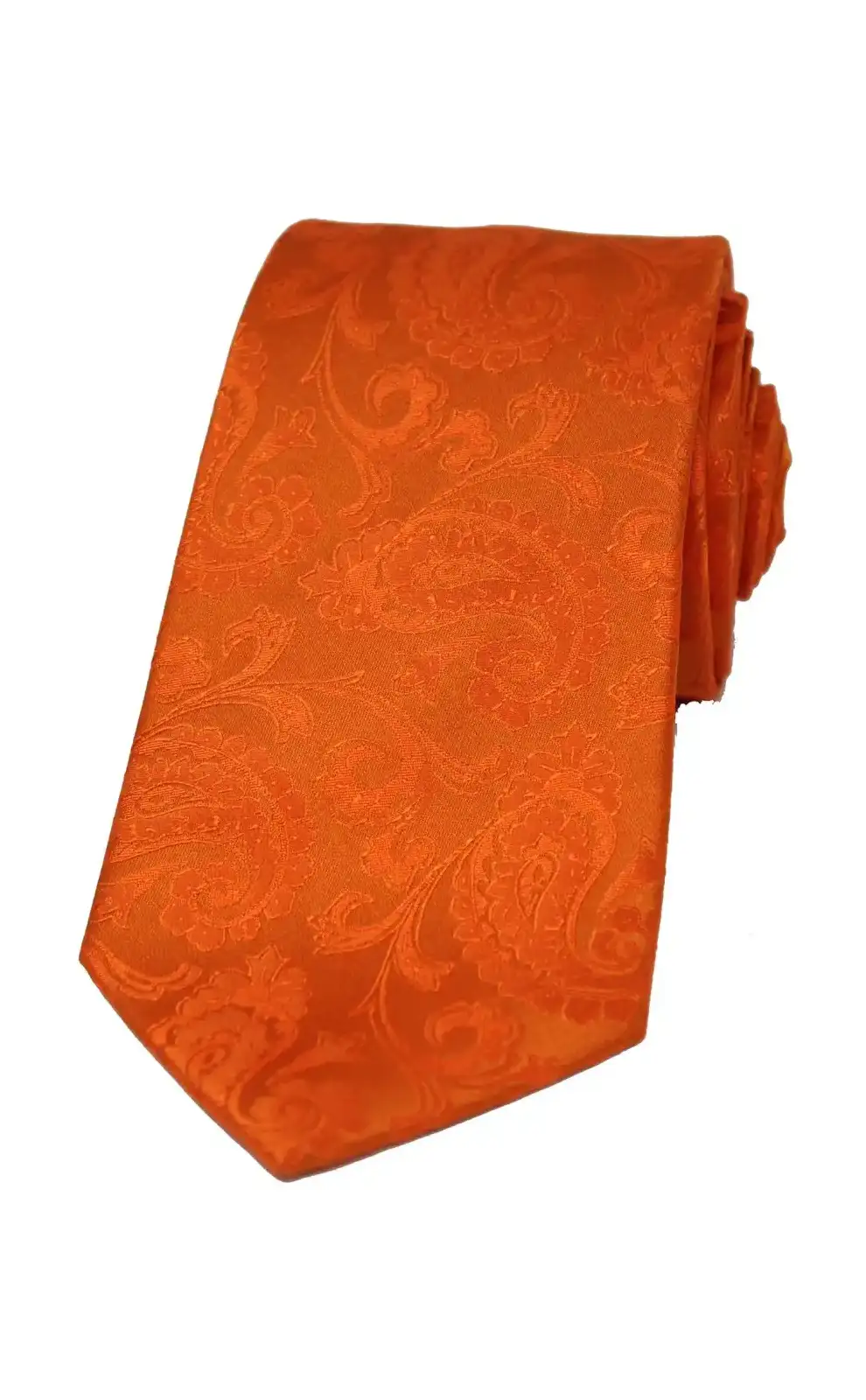 Paisley Ties Soprano Ties Soprano Orange Paisley Woven Silk Tie £24.00