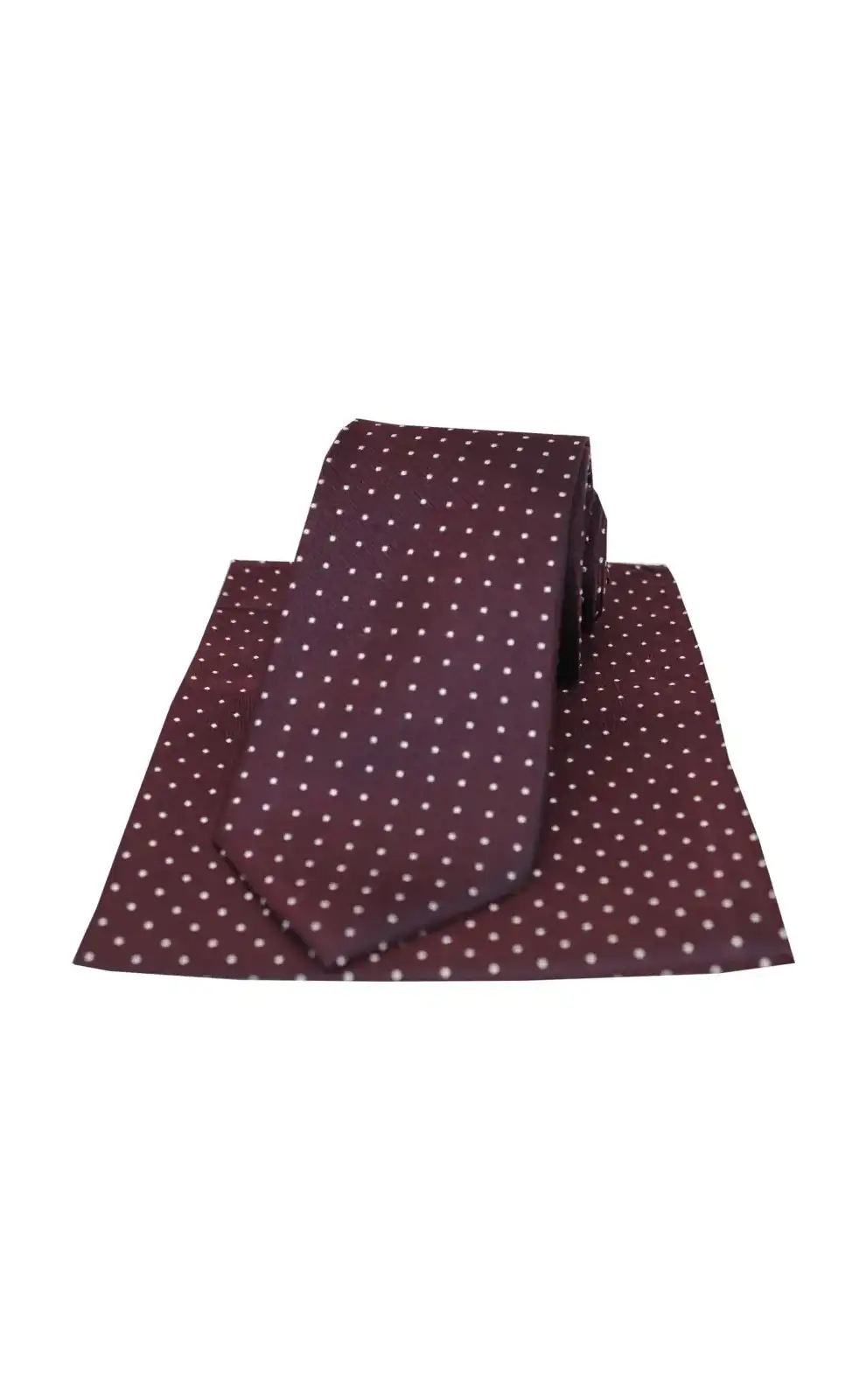 Silk Hankies Soprano Ties Soprano Wine Pin Dot Silk Tie And Hanky Set £34.00