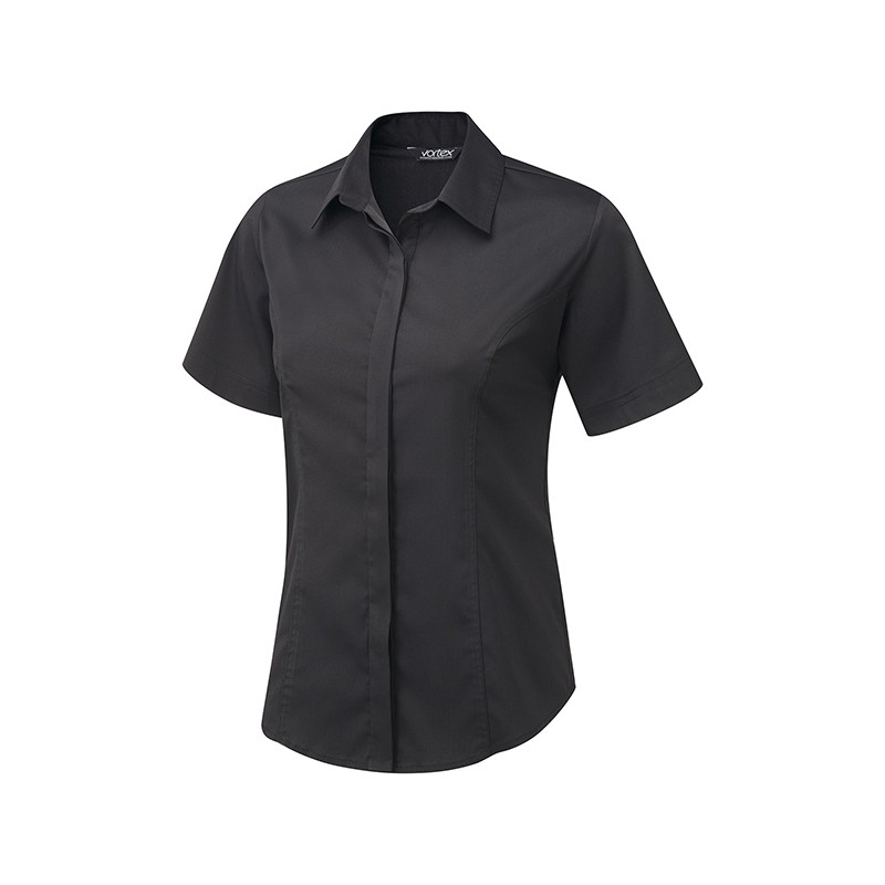 Blouses Vortex Designs Zoe Short Sleeve Black £22.00