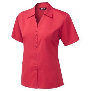 Blouses Vortex Designs Freya Short Sleeve Red £23.00