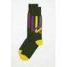 Men PEPER HAROW Ribbon Stripe Mens Socks - Pine £15.00