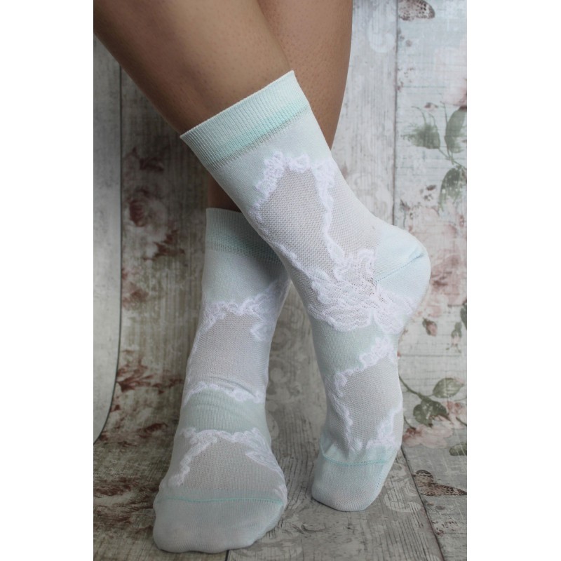 Women PEPER HAROW Delicate Womens Socks - Celeste £13.00