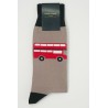 Men PEPER HAROW London Bus Mens Socks - Mink £15.00