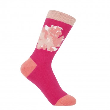 Women PEPER HAROW Wild Flower Womens Socks - Rose £13.00