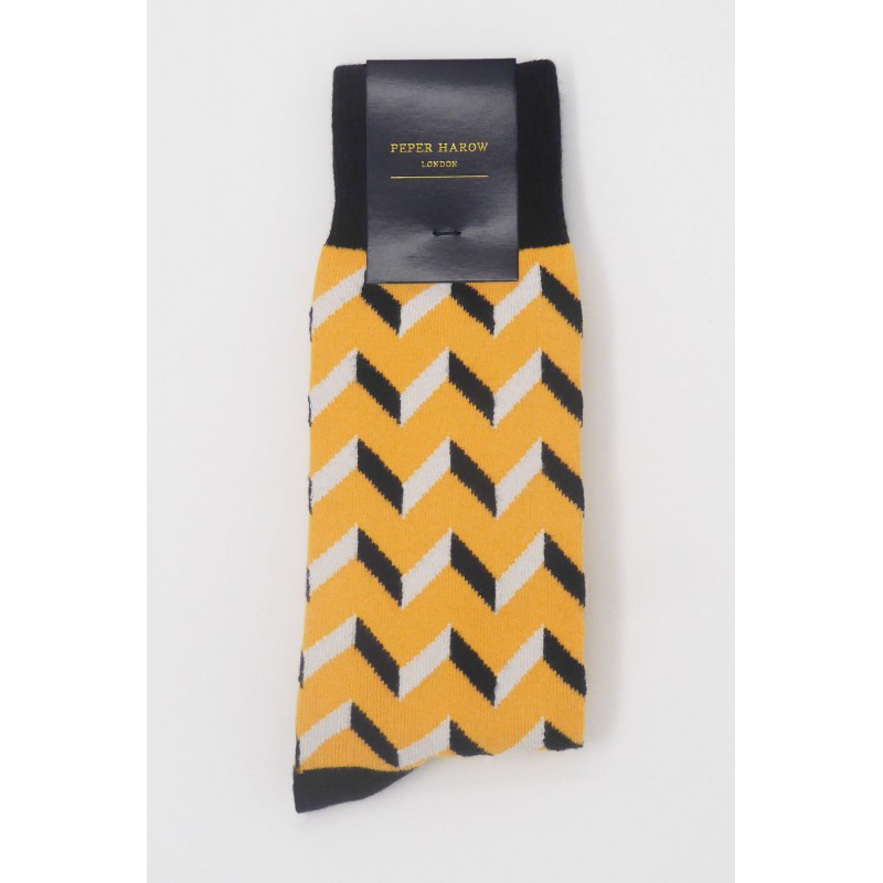Men PEPER HAROW Optical Mens Socks - Mustard £15.00