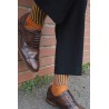 Men PEPER HAROW Oxford Stripe Mens Socks - Brown £15.00