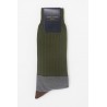 Men PEPER HAROW Oxford Stripe Mens Socks - Sage £15.00