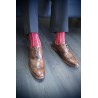 Men PEPER HAROW Pin Stripe Mens Socks - Crimson £15.00
