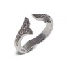 Rings Babette Wasserman Flame Crystal Ring Silver £68.00