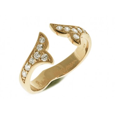 Rings Babette Wasserman Flame Crystal Ring Gold £87.00