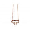 Necklaces Babette Wasserman Flame Crystal Necklace Rose Gold £91.00
