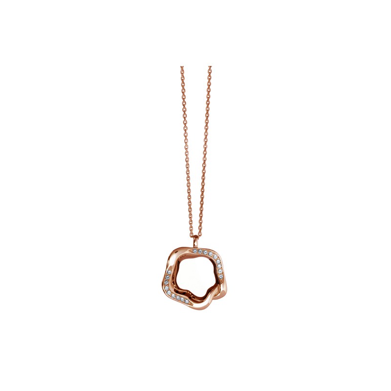 Necklaces Babette Wasserman Open Flower Necklace Crystal Rose Gold £121.00
