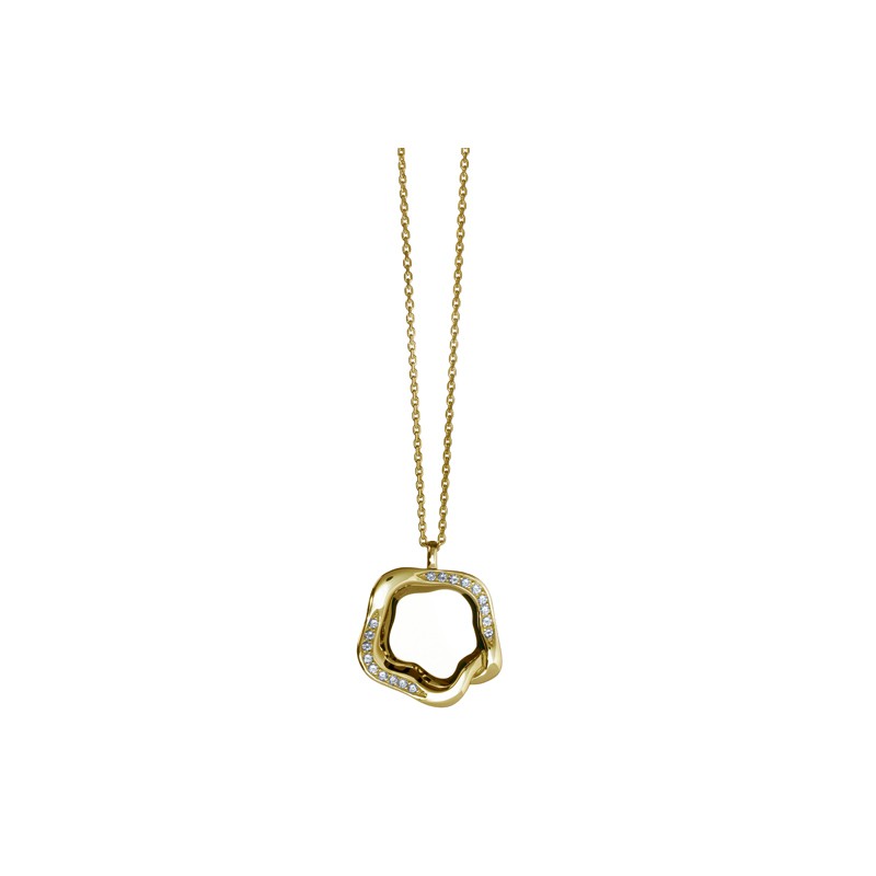 Necklaces Babette Wasserman Open Flower Necklace Crystal Gold £121.00