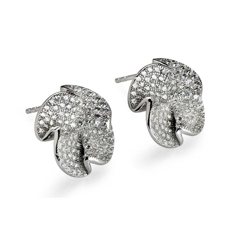 Earrings Babette Wasserman Jagged Rose Earrings Silver £109.00