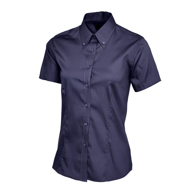 Shirts Uneek Clothing Uc704 Ladies Pinpoint Oxford Half Sleeve Shirt £14.00