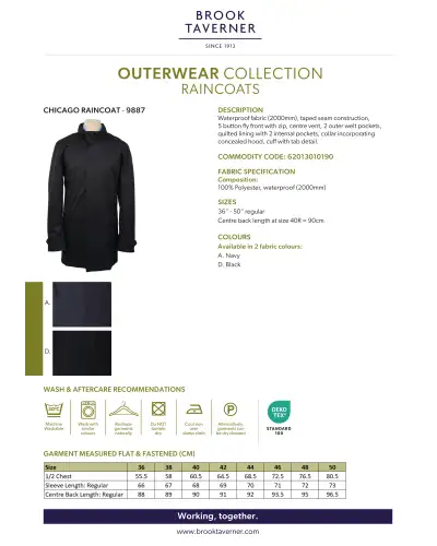 Raincoats Brook Taverner Chicago Raincoat £144.00