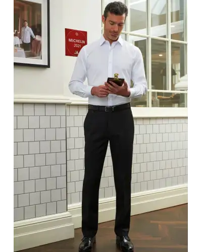 Men's Trousers Brook Taverner Mars Flat Front Trouser £45.00